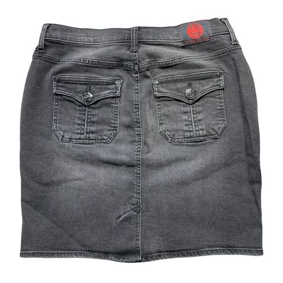 Rock & Republic Gray Denim Skirt size 10 - Picture 9 of 10
